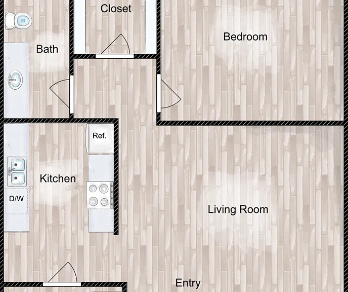 The Teddy Floorplan Diagram