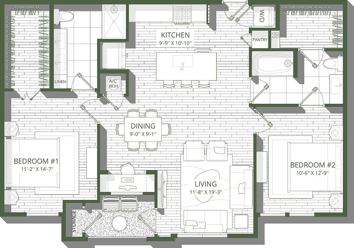 Floor plan B3