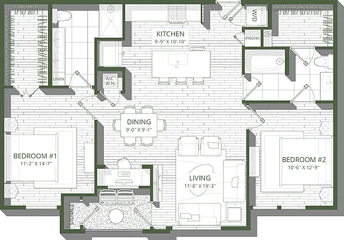 Floor plan B3
