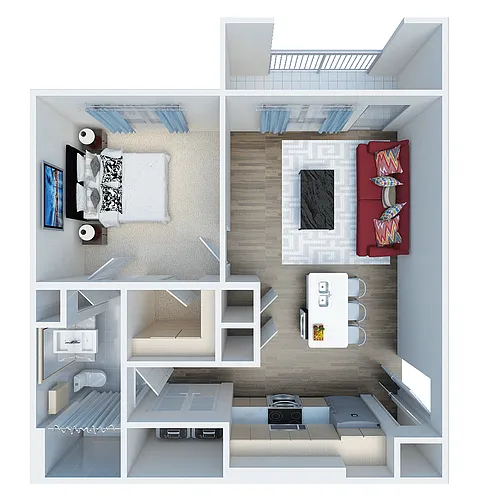 Floor plan Balcones