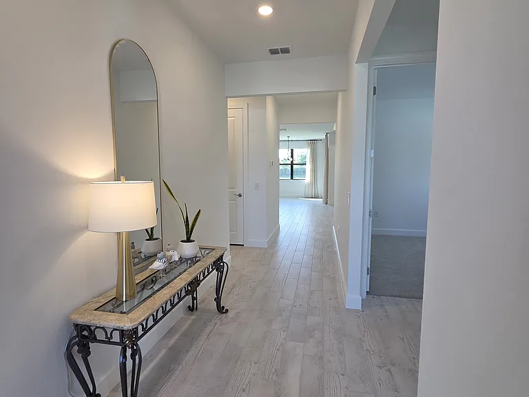 Porcelain wood-like tile floor