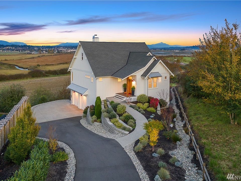 Impeccable views from this modern farmhouse on Camano Island.