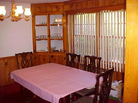 Formal Dining Room with built-in china cabinets