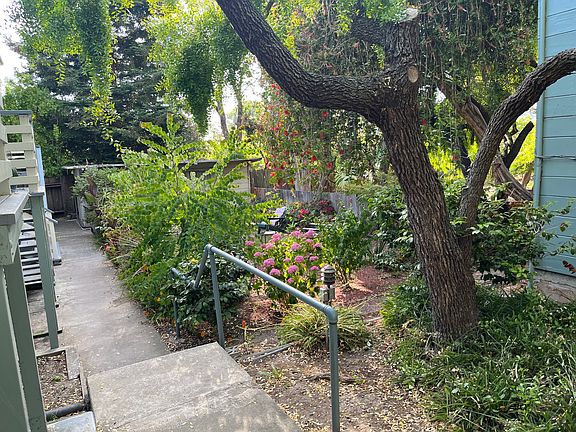 Walk way to apartment in garden area