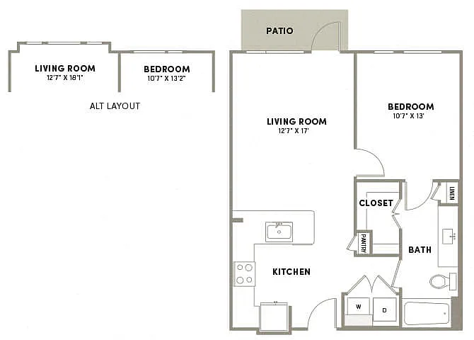 Floor plan A04 ESSENTIAL LIVING