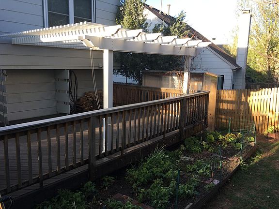 Pergola and garden