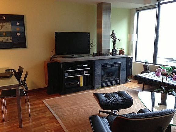 fireplace in living