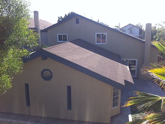 Rear of property