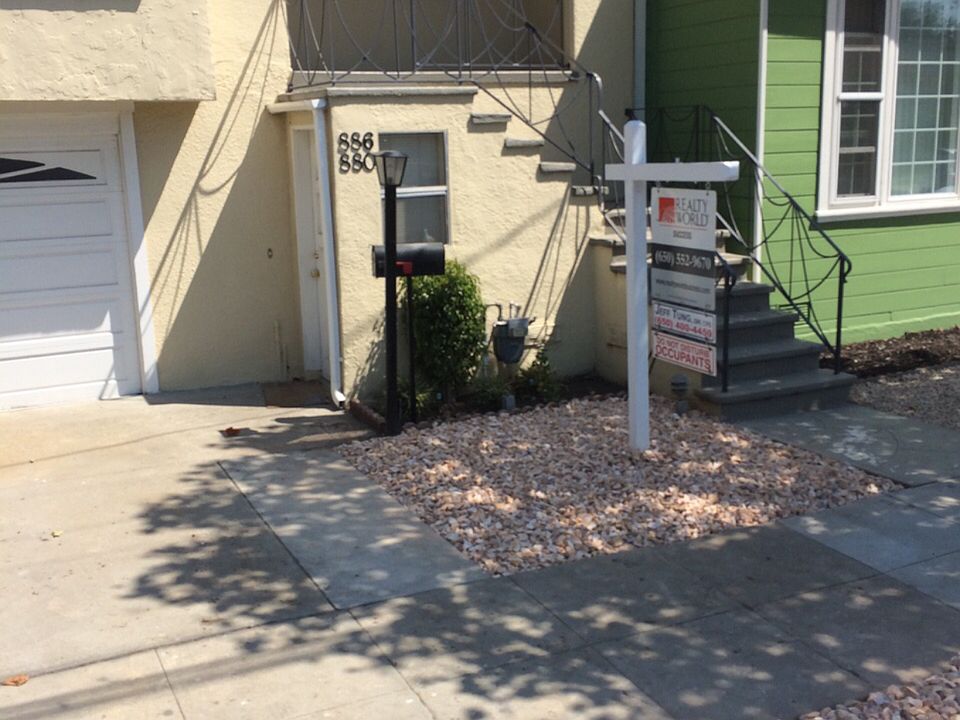 Updated front yard