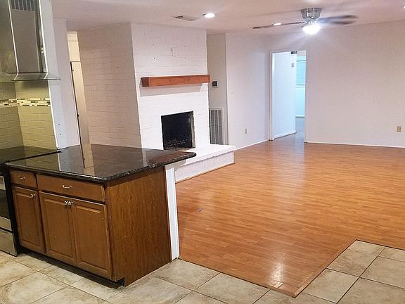 Nice sized Living room. Mount the TV over the fireplace or put it against the wall!