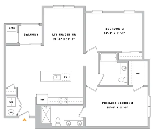Floor plan 2B2