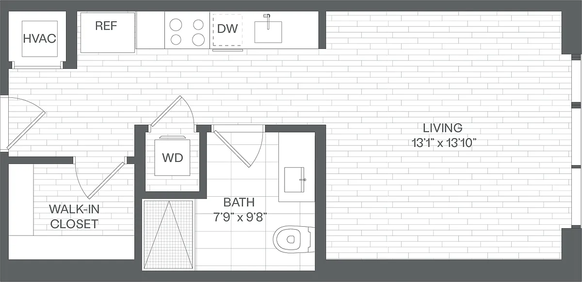 Floor plan Studio-SB(SIM)