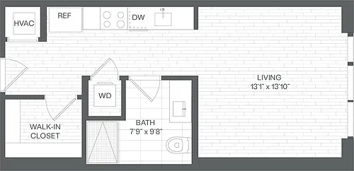 Floor plan Studio-SB(SIM)