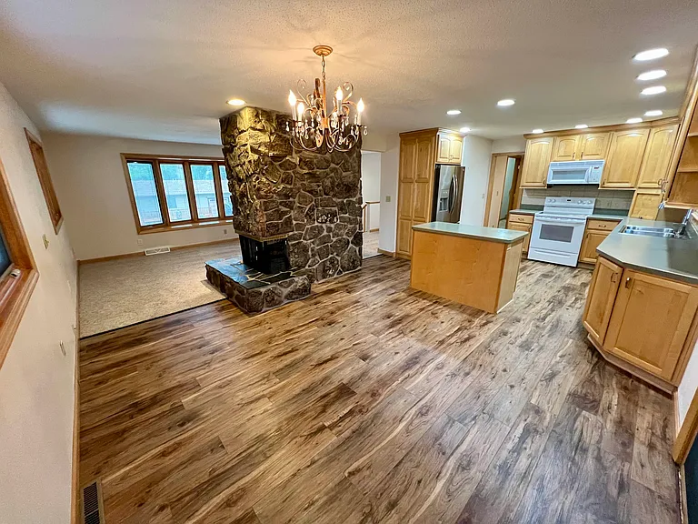 Main Floor Living/Dining/Kitchen