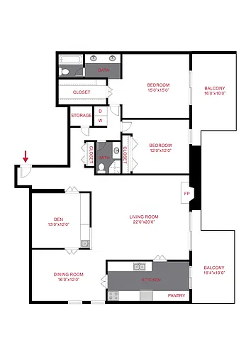 Floor plan Pendlebury