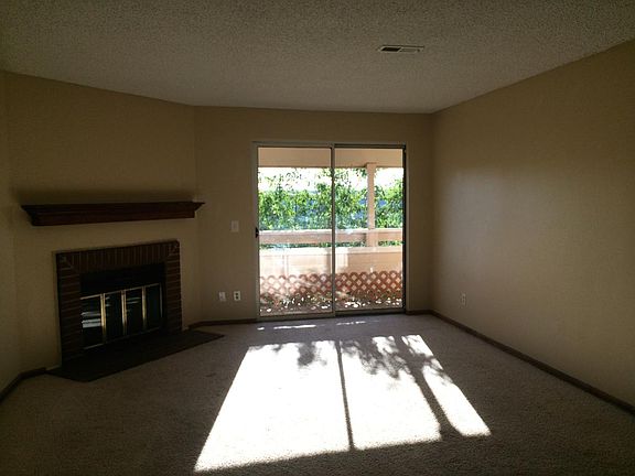 Living room with fireplace