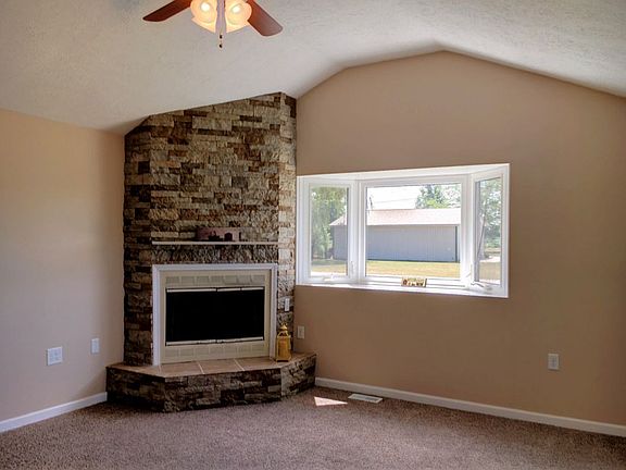 Stone Wood Burning Fireplace