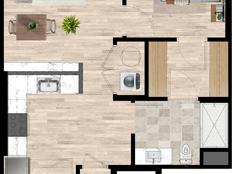 A7 - One Bedroom (2) A7 - One Bedroom (2)