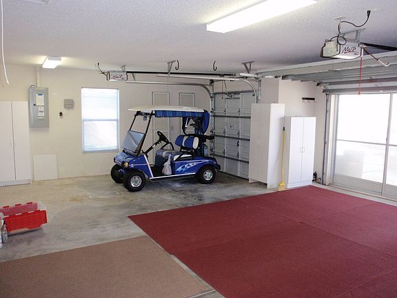 Garage with built in storage