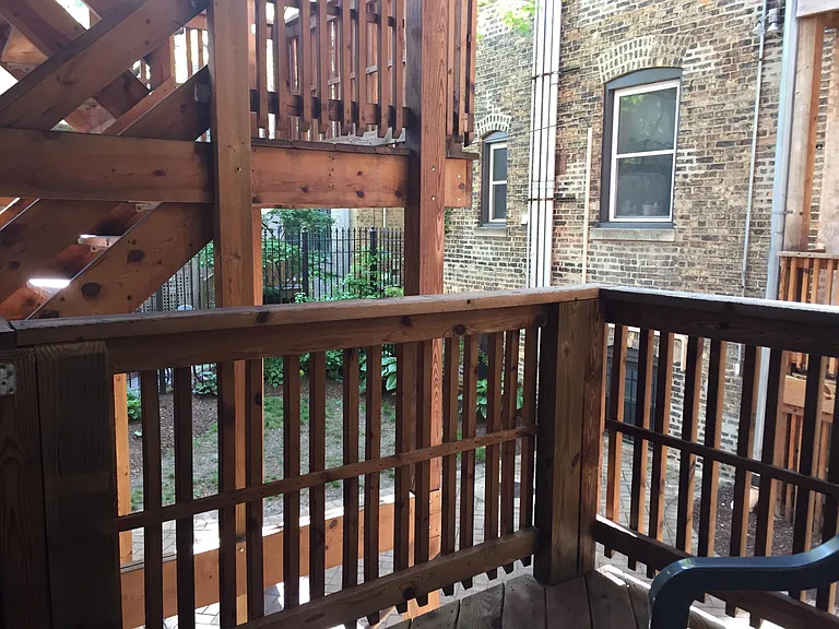 Back porch and patio/yard