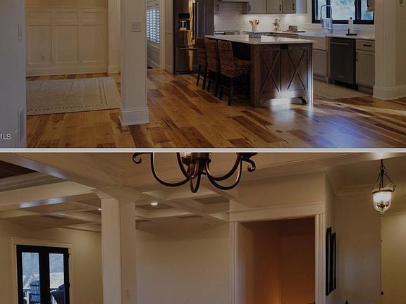 Main level kitchen and dining room.