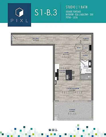 Floor plan S1-B3