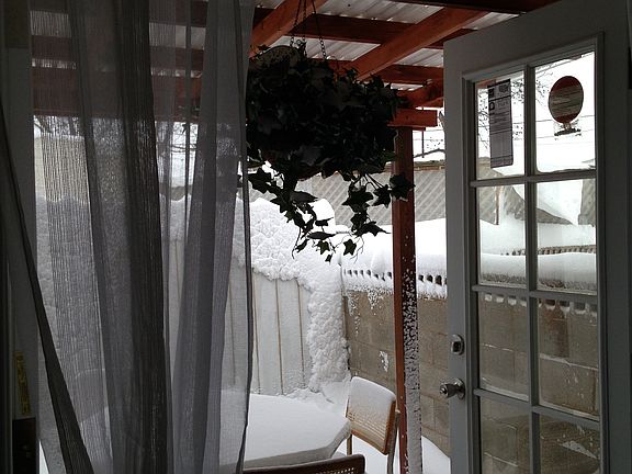 Patio next to master bedroom
