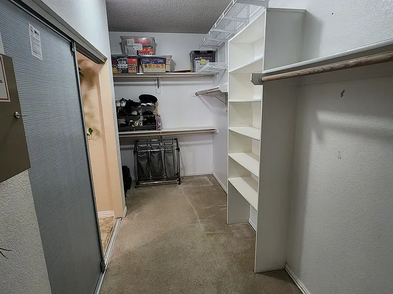 Walk-in closet (master bedroom)