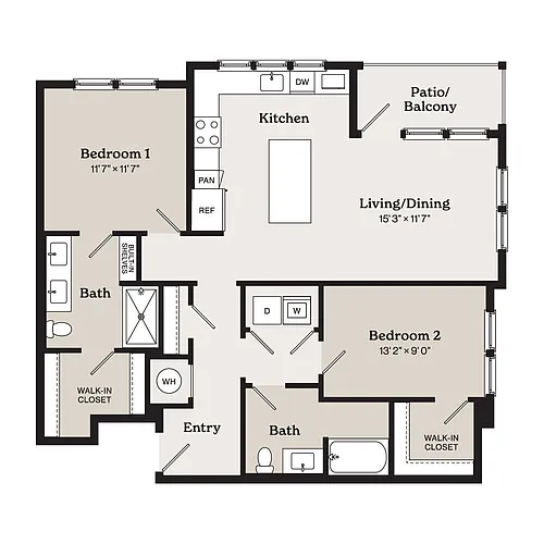 Floor plan B1A