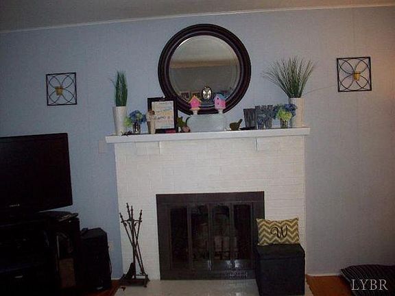 Living room with hardwood floors