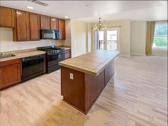 Open kitchen with island