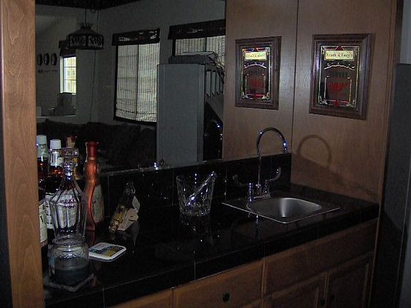 Custom Wet Bar in Game Room
