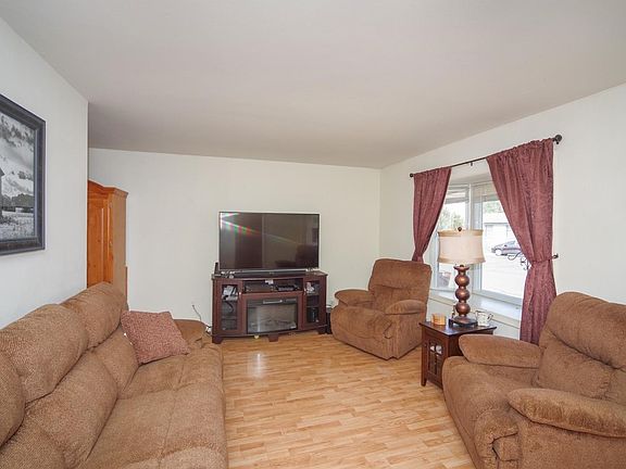 Large bright living room space.