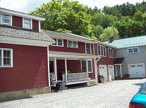 Unit B has covered porch