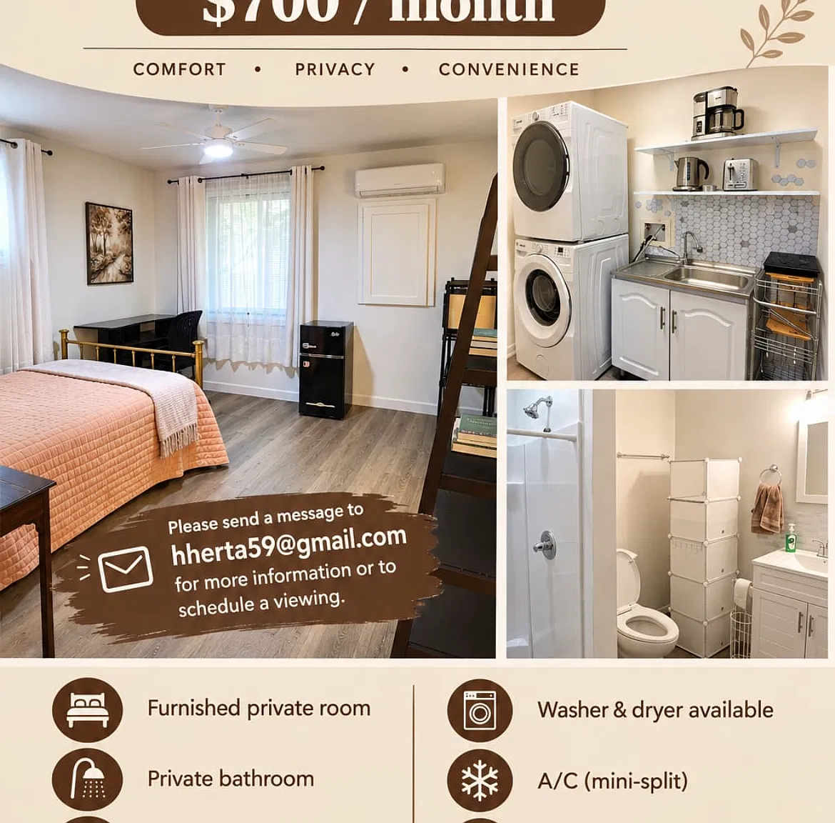 1 bed, 1950 sqft, $700 — Photo 1