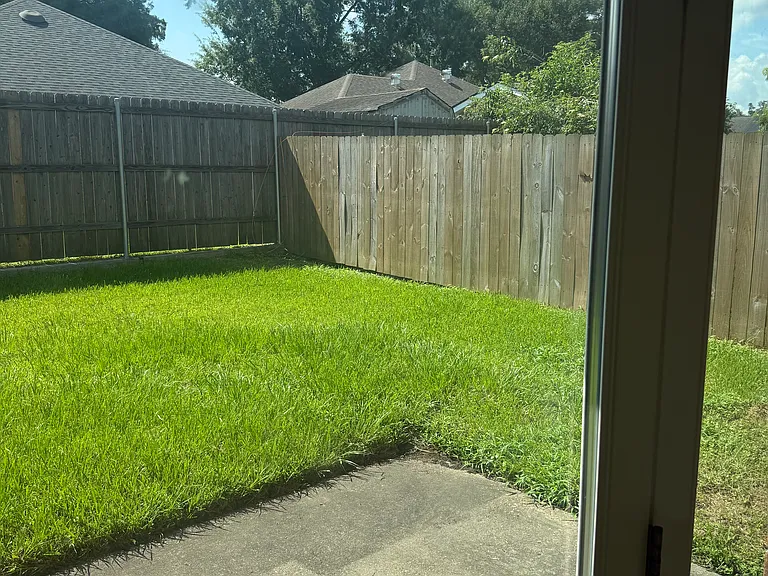 Private backyard