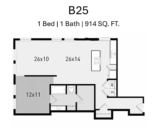 Floor plan B25