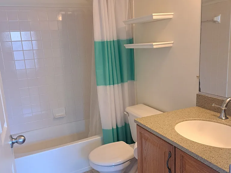 Bathroom attached to the master bedroom