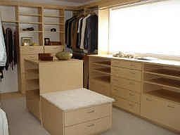 Master walk-in closet