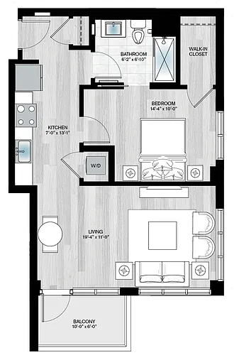 Floor plan Coquina-1B1B-S