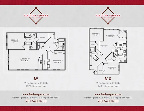 Floor plan B9 Two Bedroom