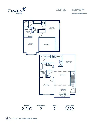 Floor plan 2.2LC