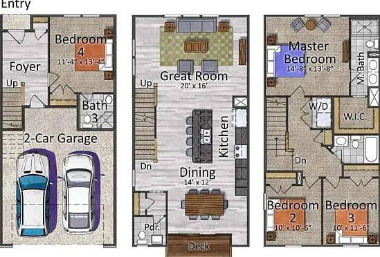 4 bed, 3.5 bath, 2071 sqft, $2,500 — Photo 4