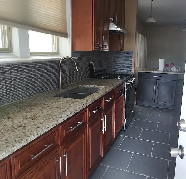 Stone counter top island