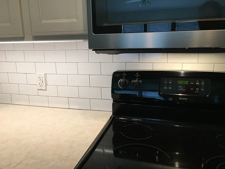 Subway tile closeup