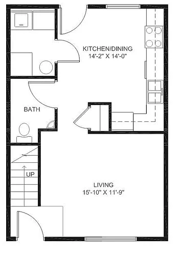Floor plan 2 Bedroom