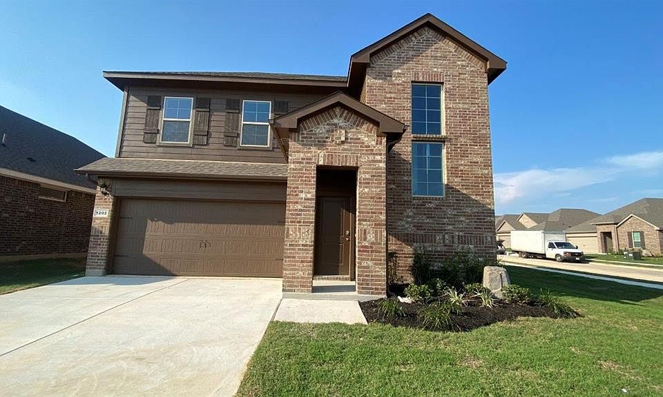 Front Elevation- D.R. Horton''s Macon floor plan Elevation F-All Home and community information, including pricing, included features, terms, availability and amenities, are subject to change at any time without notice or obligation. All Drawings, pictures, photographs, video, square footages, floor plans, elevations, features, colors and sizes are approximate for illustration purposes only and will vary from the homes as built.