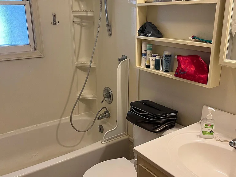 Small bathroom with natural light