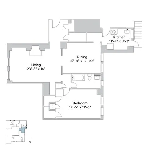 Floor plan clo-1b1b