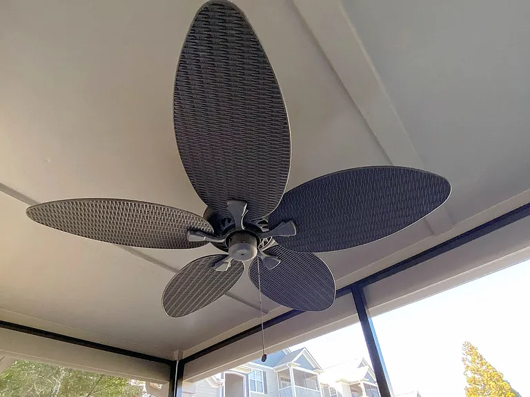 Stay cool and relaxed with the breezy comfort that our outdoor patio fans provide on every screened-in patio.